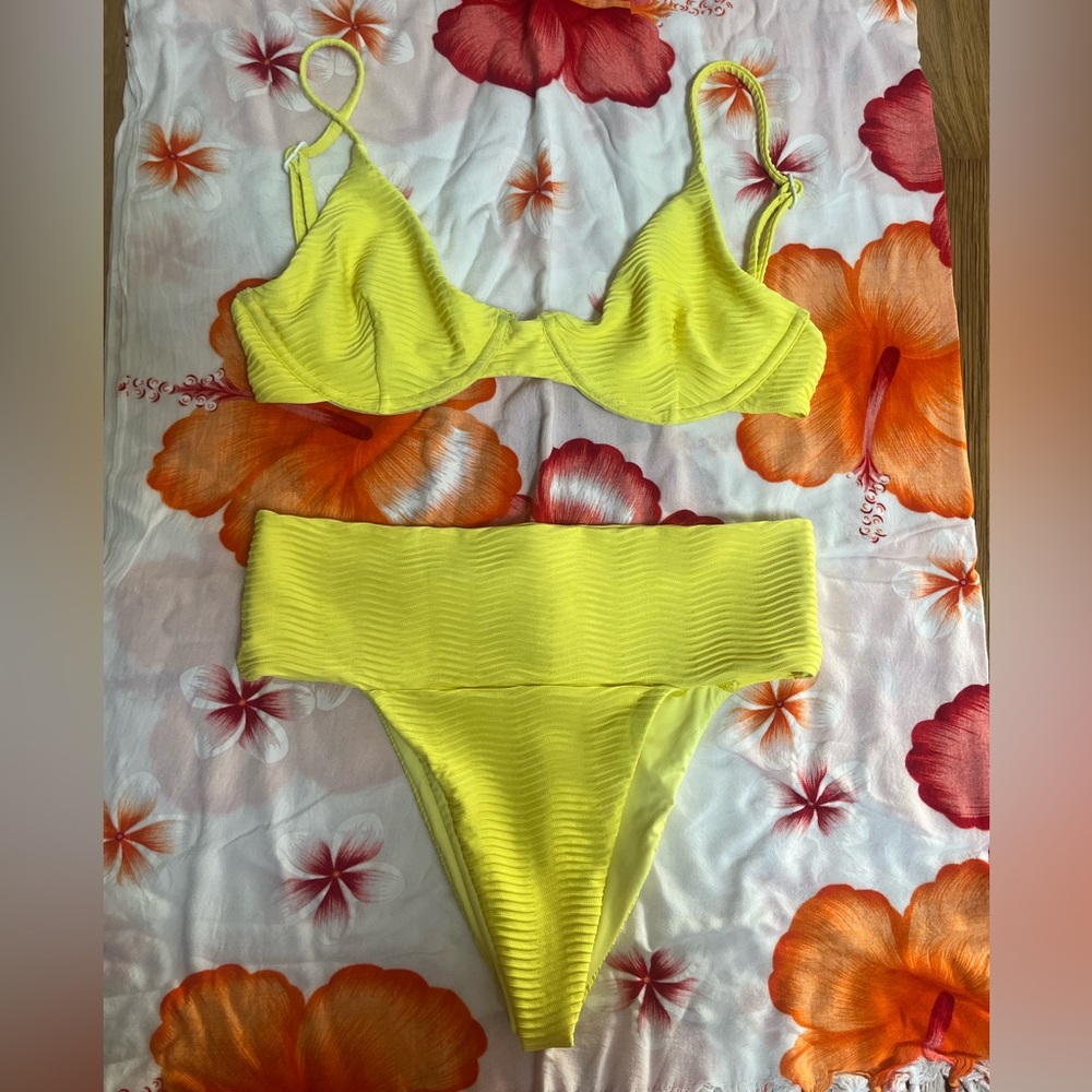 Stone Fox Swim Yellow Bikini Set